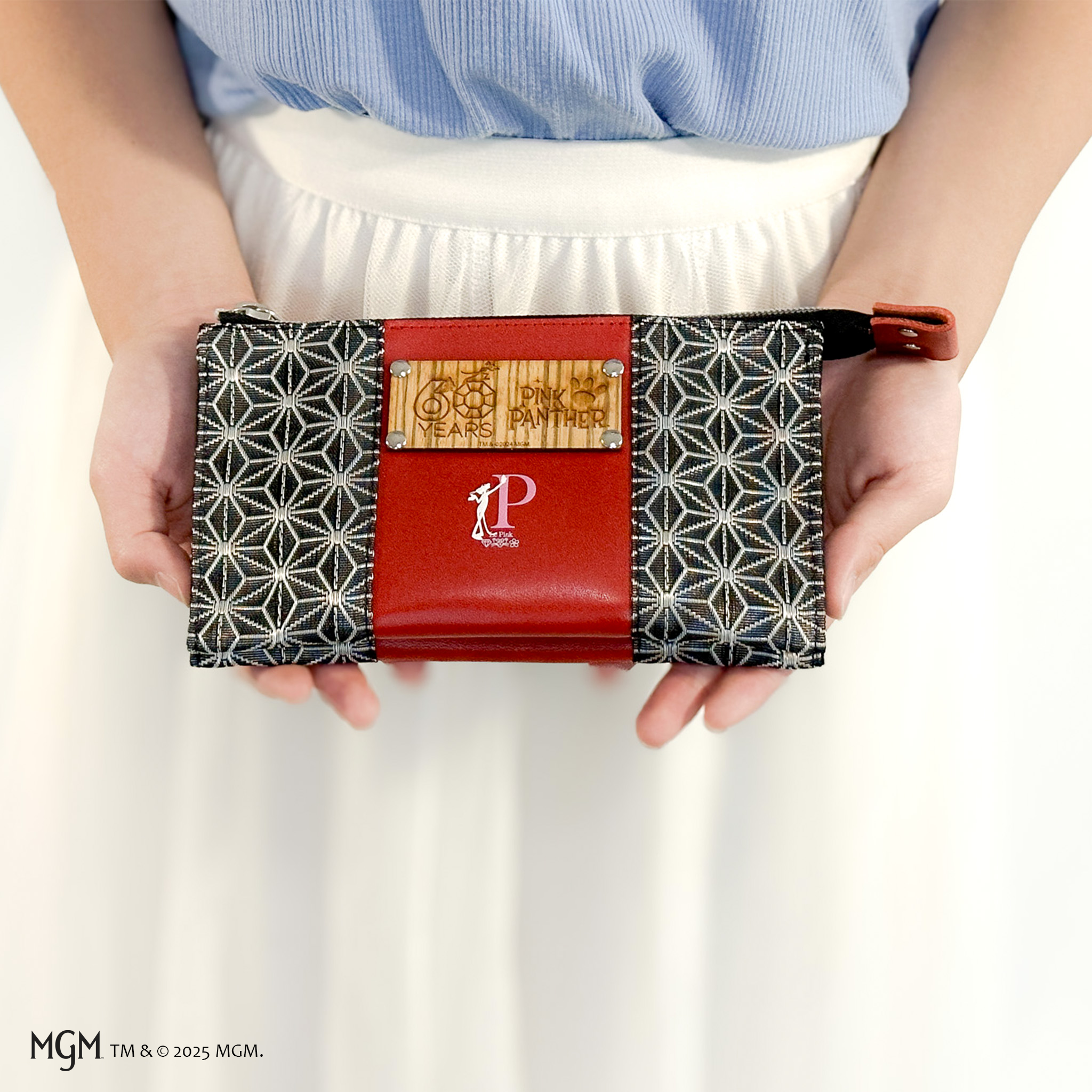 PinkPanther 空禅コラボ 麻の葉×栃木レザー（財布）