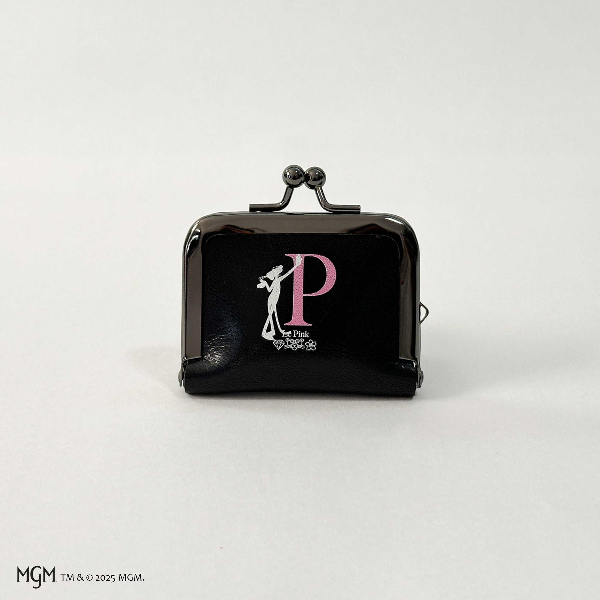 PinkPanther 空禅コラボ 麻の葉×栃木レザー（ミニがま口）