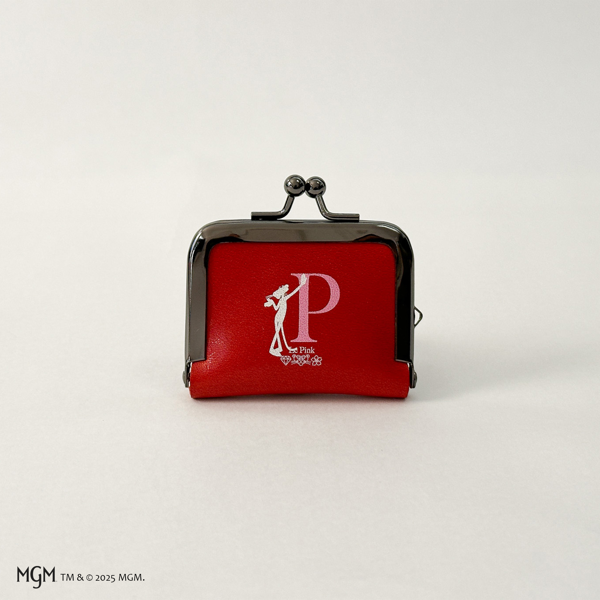 PinkPanther 空禅コラボ 麻の葉×栃木レザー（ミニがま口）