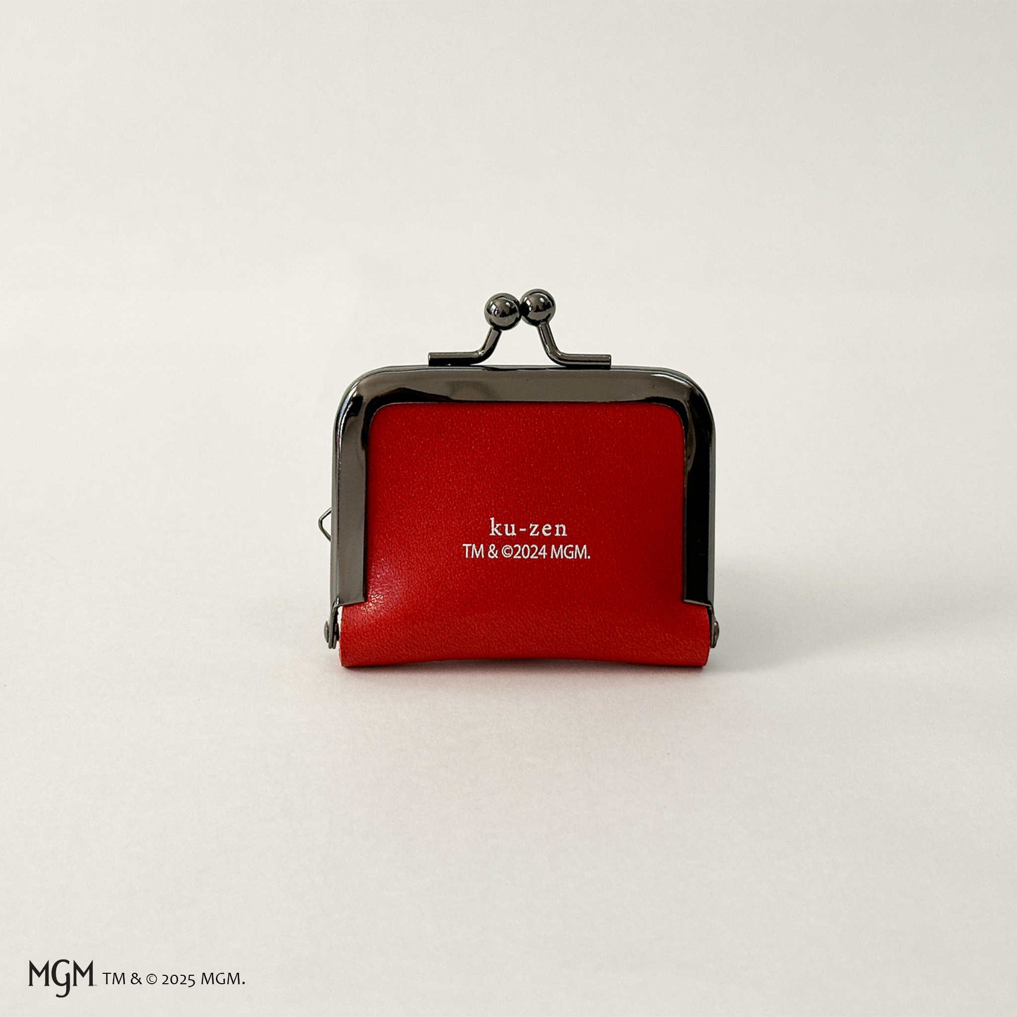 PinkPanther 空禅コラボ 麻の葉×栃木レザー（ミニがま口）