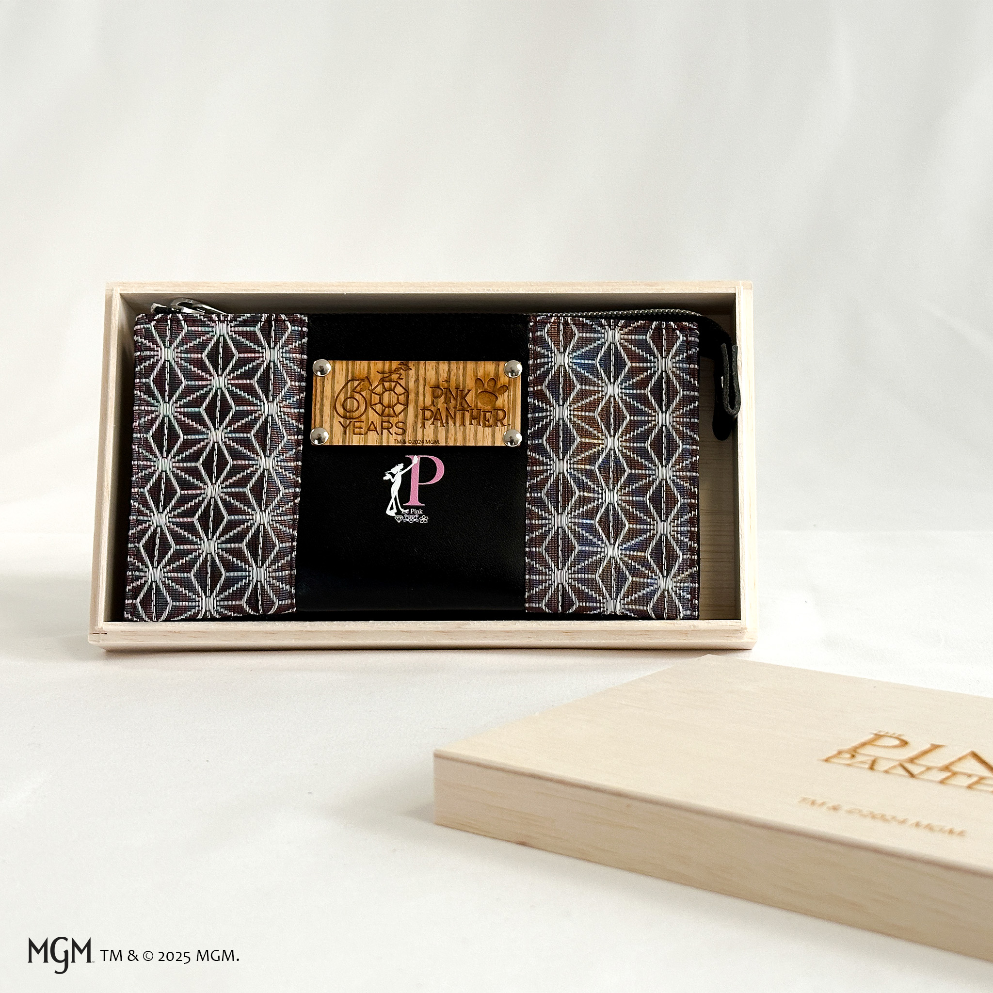 PinkPanther 空禅コラボ 麻の葉×栃木レザー（財布）