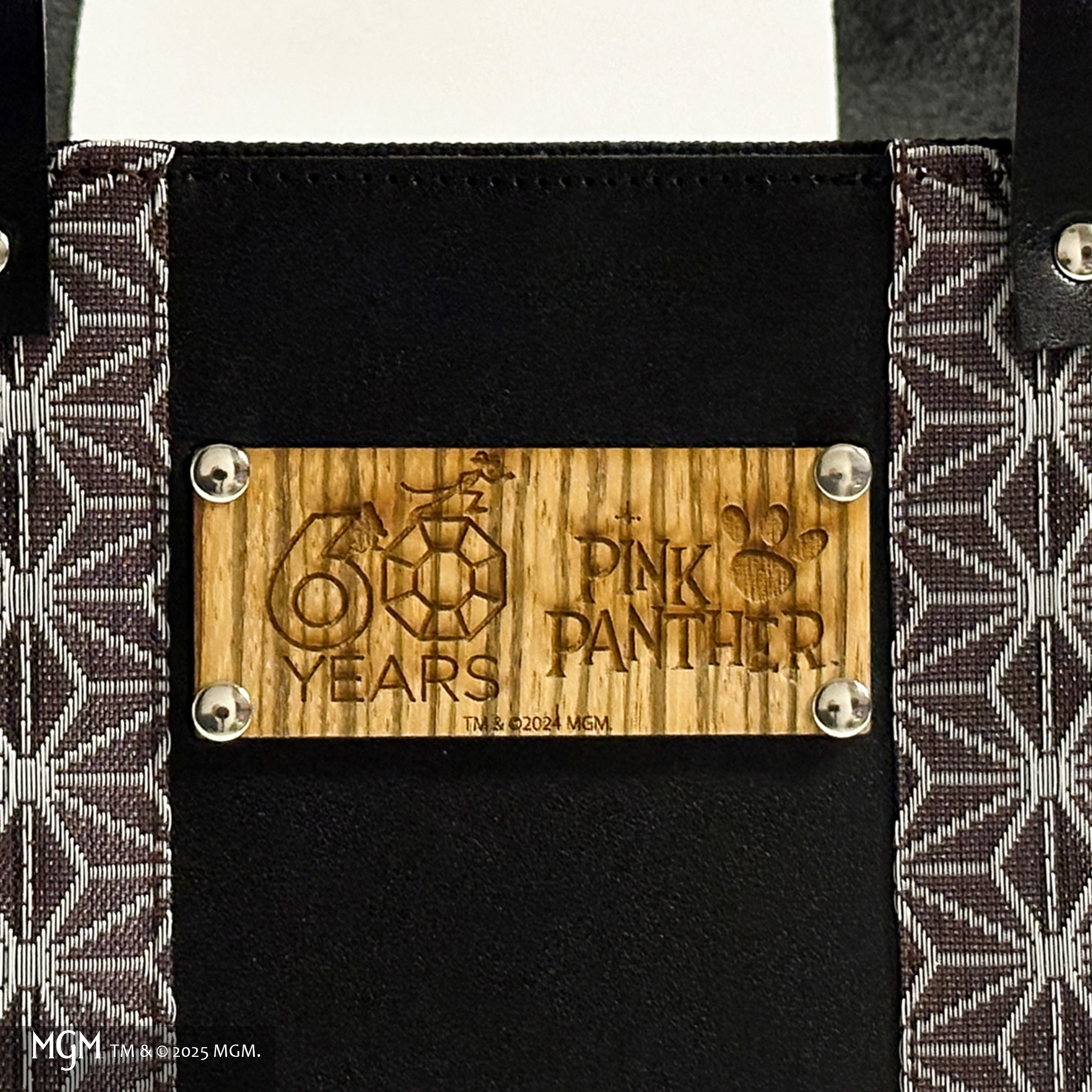 PinkPanther 空禅コラボ 麻の葉×栃木レザー（バッグ・ミニがま口付）