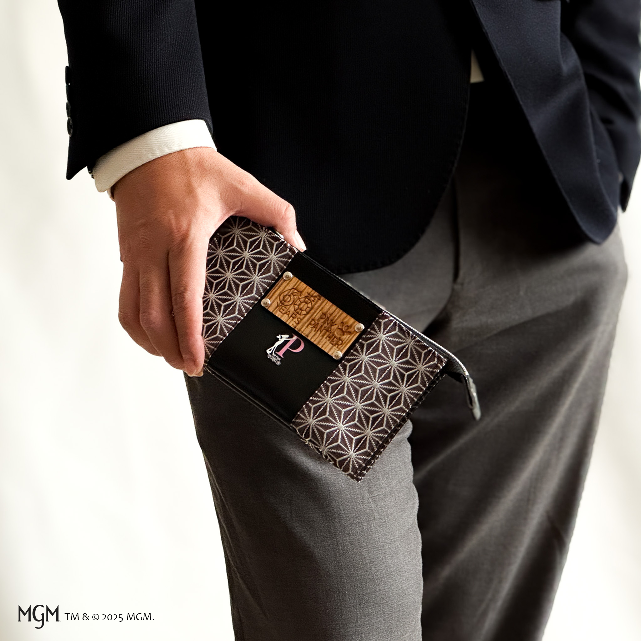 PinkPanther 空禅コラボ 麻の葉×栃木レザー（財布）